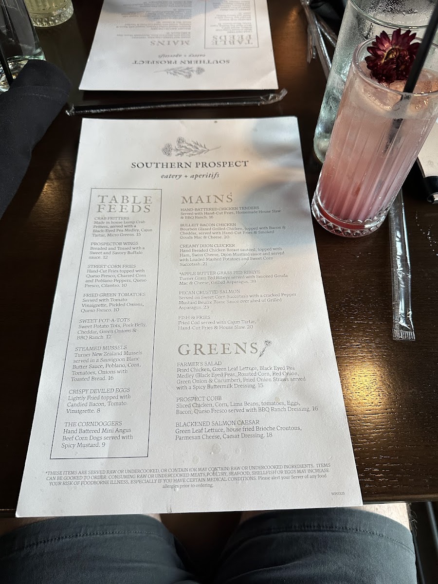 Menu Southern Prospect-3